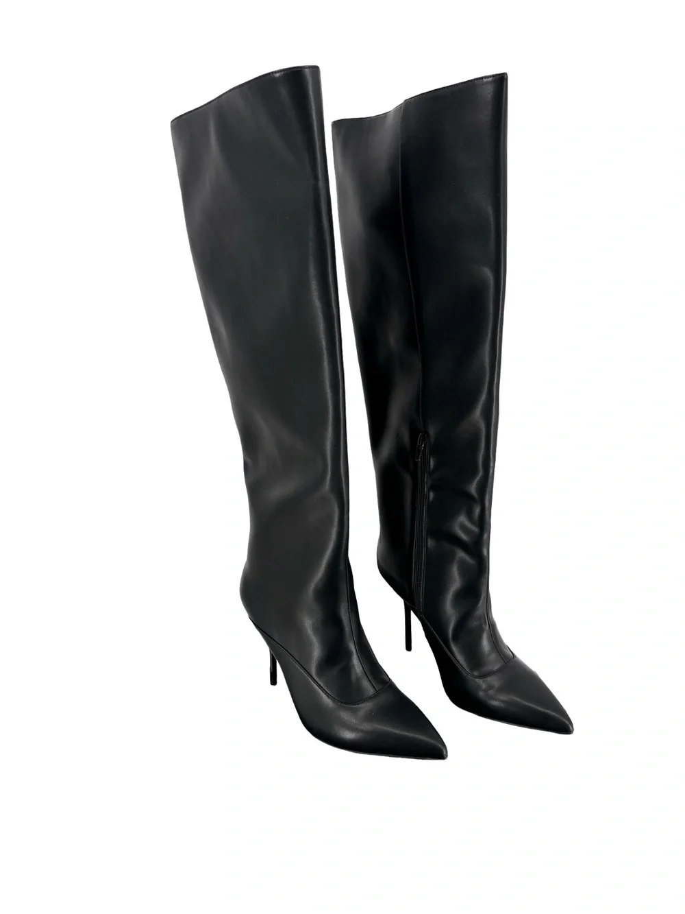 New AAJ by Aminah Isabella Black Knee-High Boots – Size 8M
